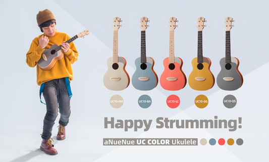 เปรียบเทียบศักยภาพอูคูเลเล่ aNueNue สี่รุ่นยอดนิยม B Series, K Series, U Series, U Color Series