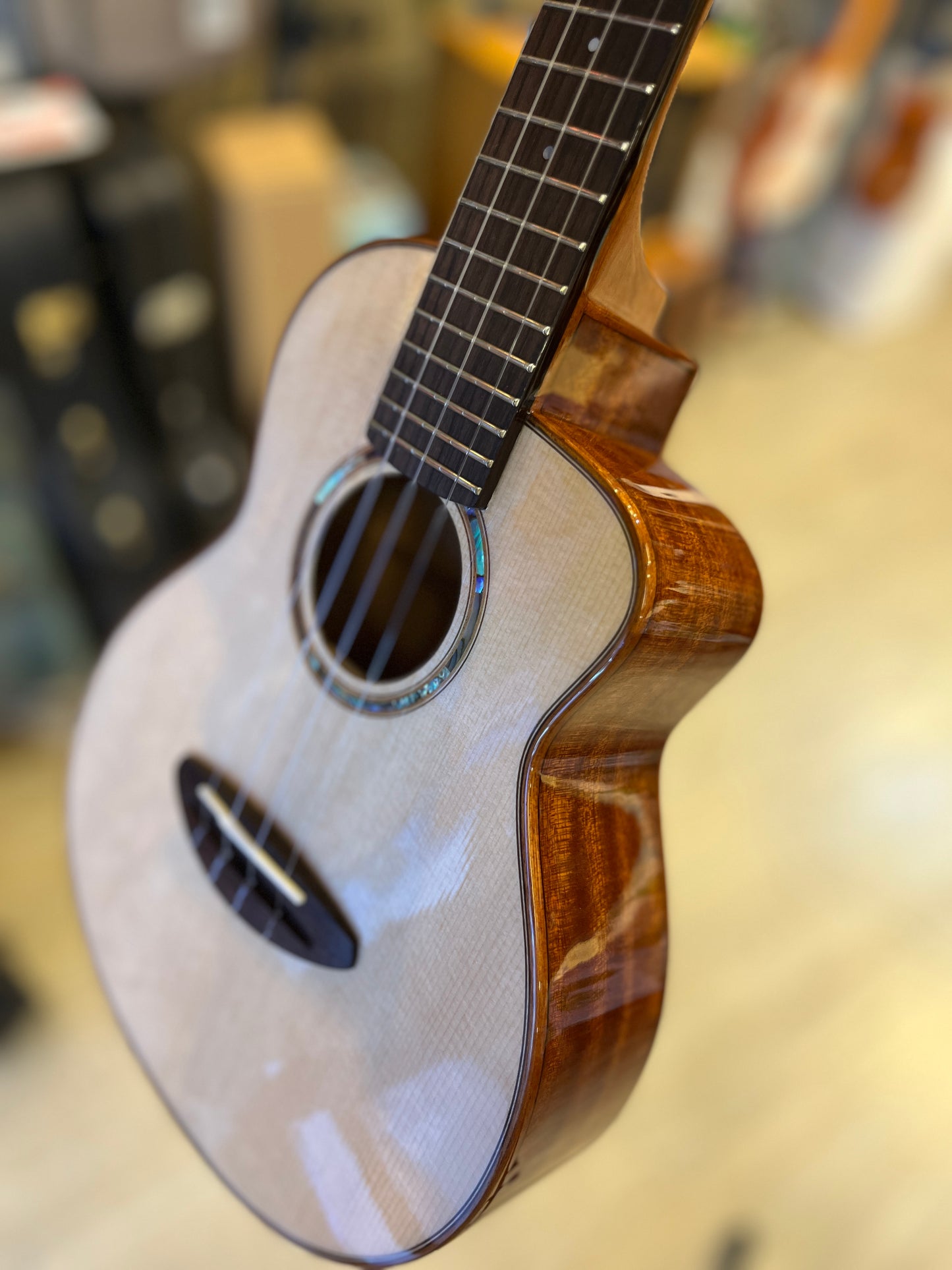 aNueNue Sitka Bird Concert Solid Sitka Spruce Top Mahogany Back & Sides