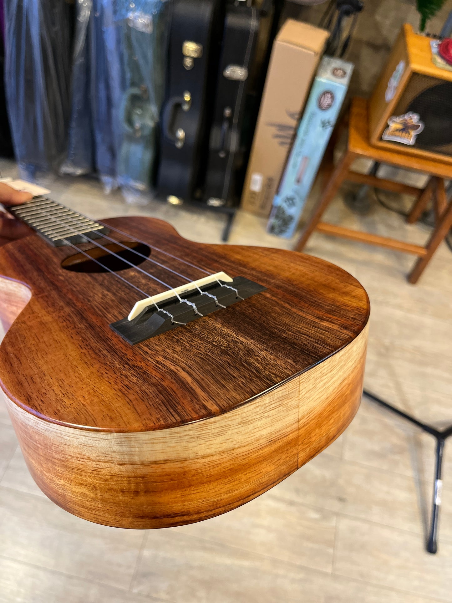 KoAloha Royal Pikake Concert All Solid Hawaiian Koa