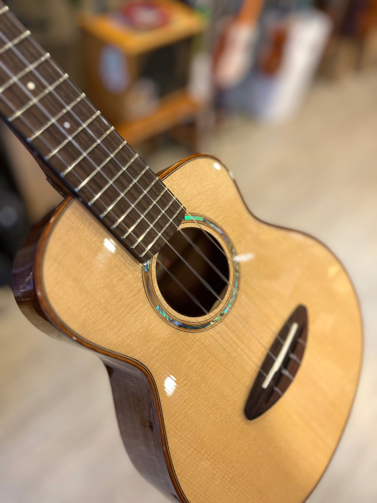 aNueNue Sitka Bird Concert Solid Sitka Spruce Top Mahogany Back & Sides