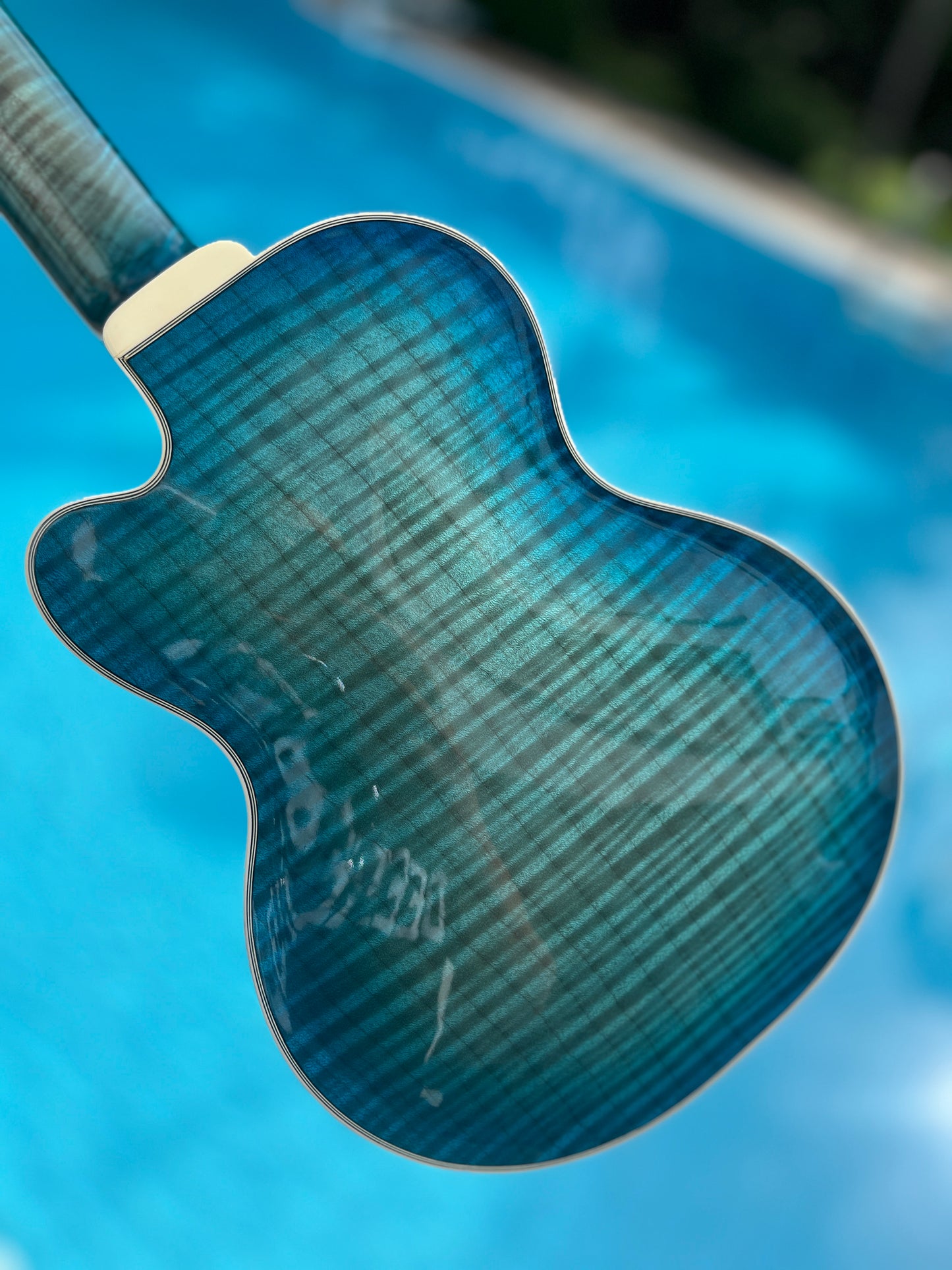 D'Angelico Arc Top Ukulele Blue Burst