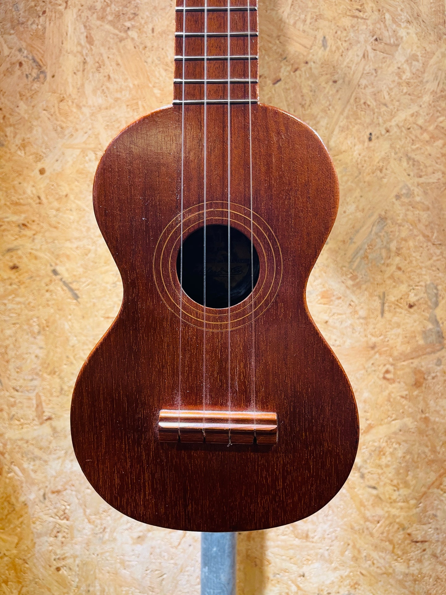 Vintage 1900's Hunleth Mahogany Soprano Ukulele