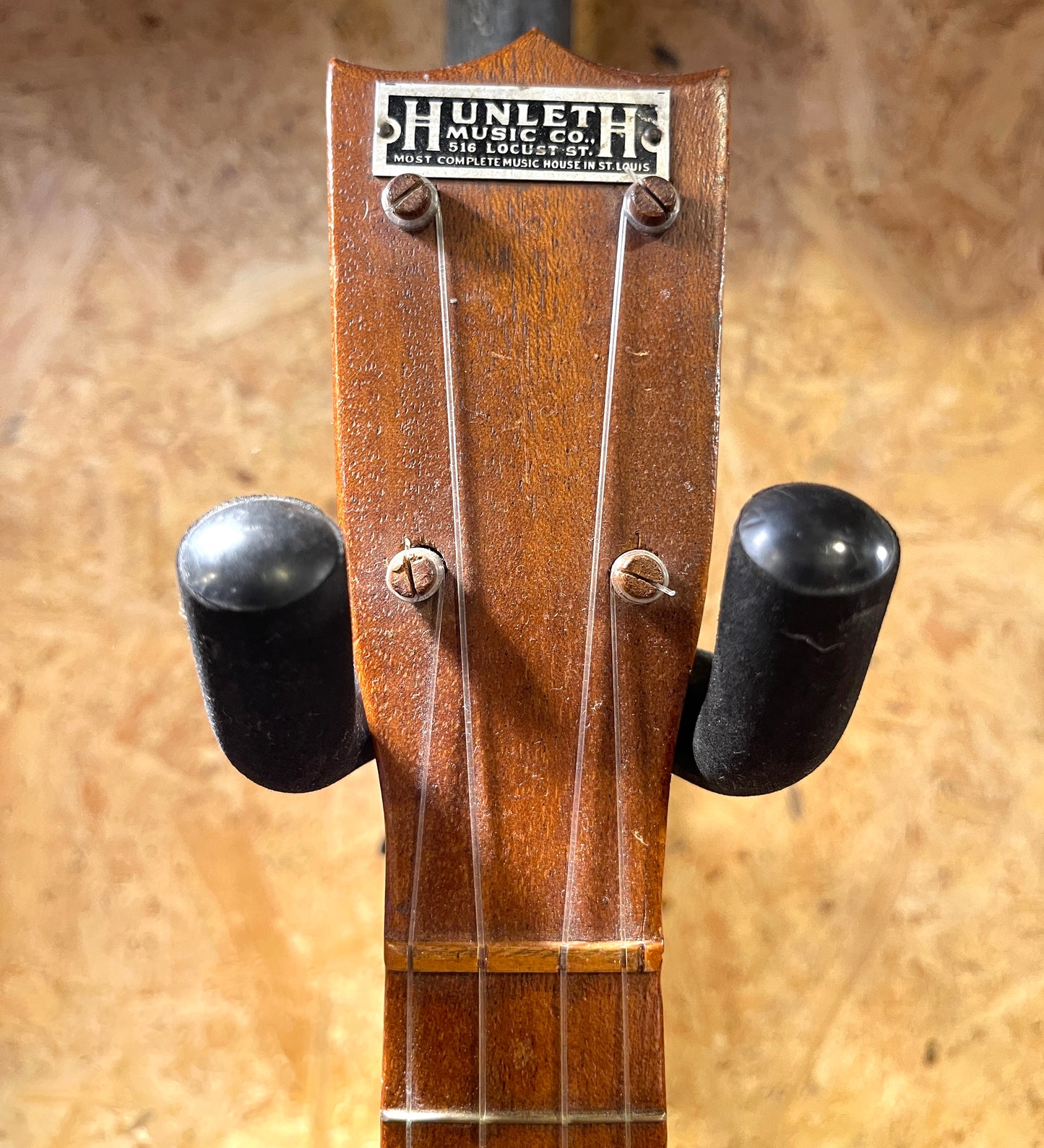 Vintage 1900's Hunleth Mahogany Soprano Ukulele