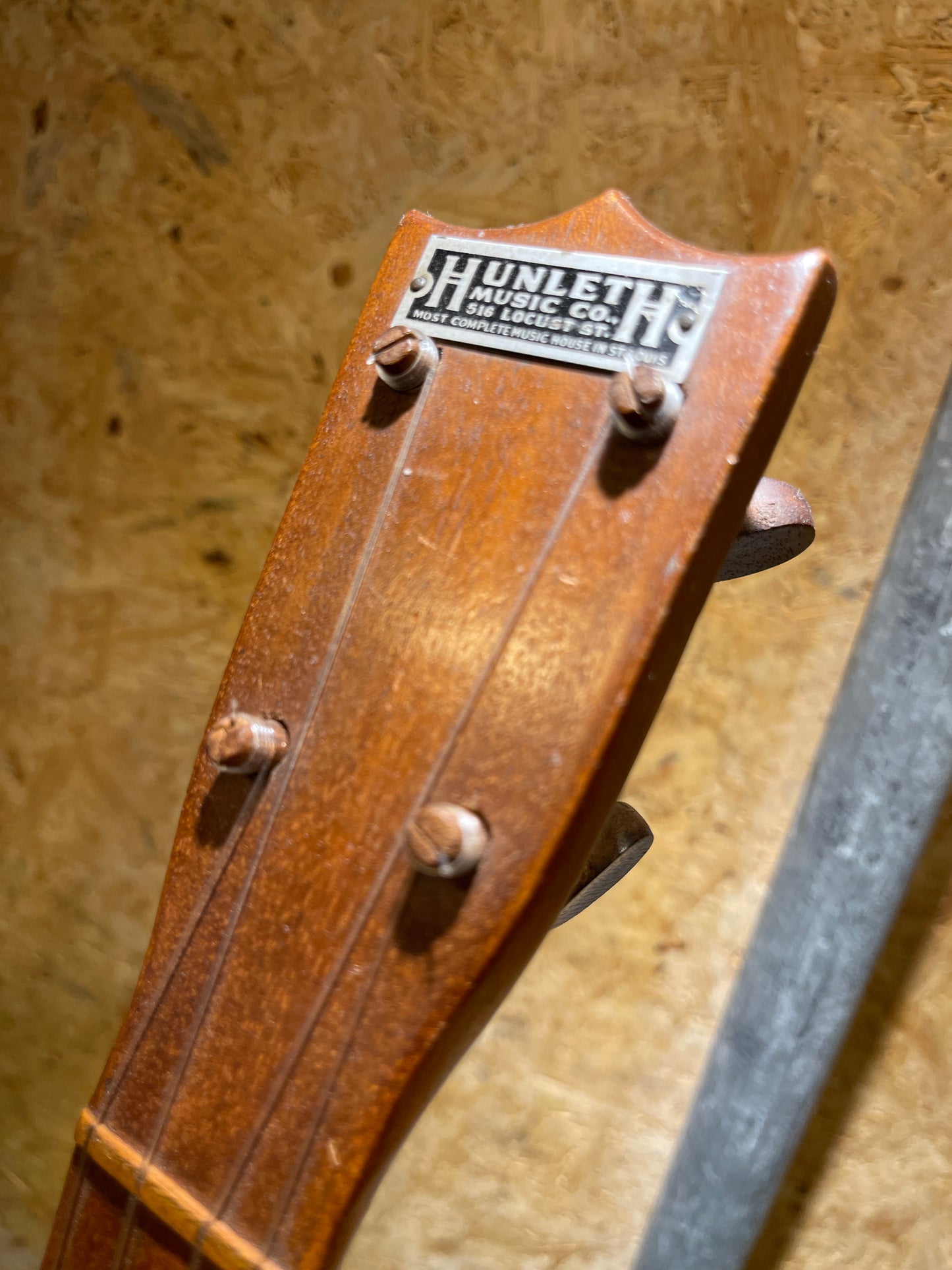Vintage 1900's Hunleth Mahogany Soprano Ukulele