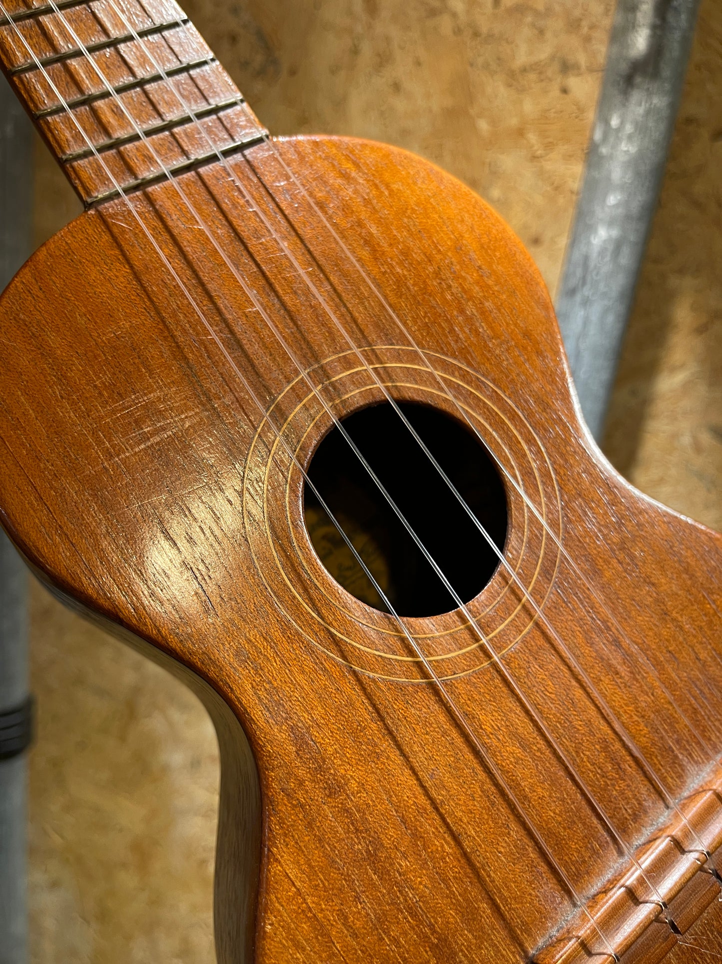 Vintage 1900's Hunleth Mahogany Soprano Ukulele