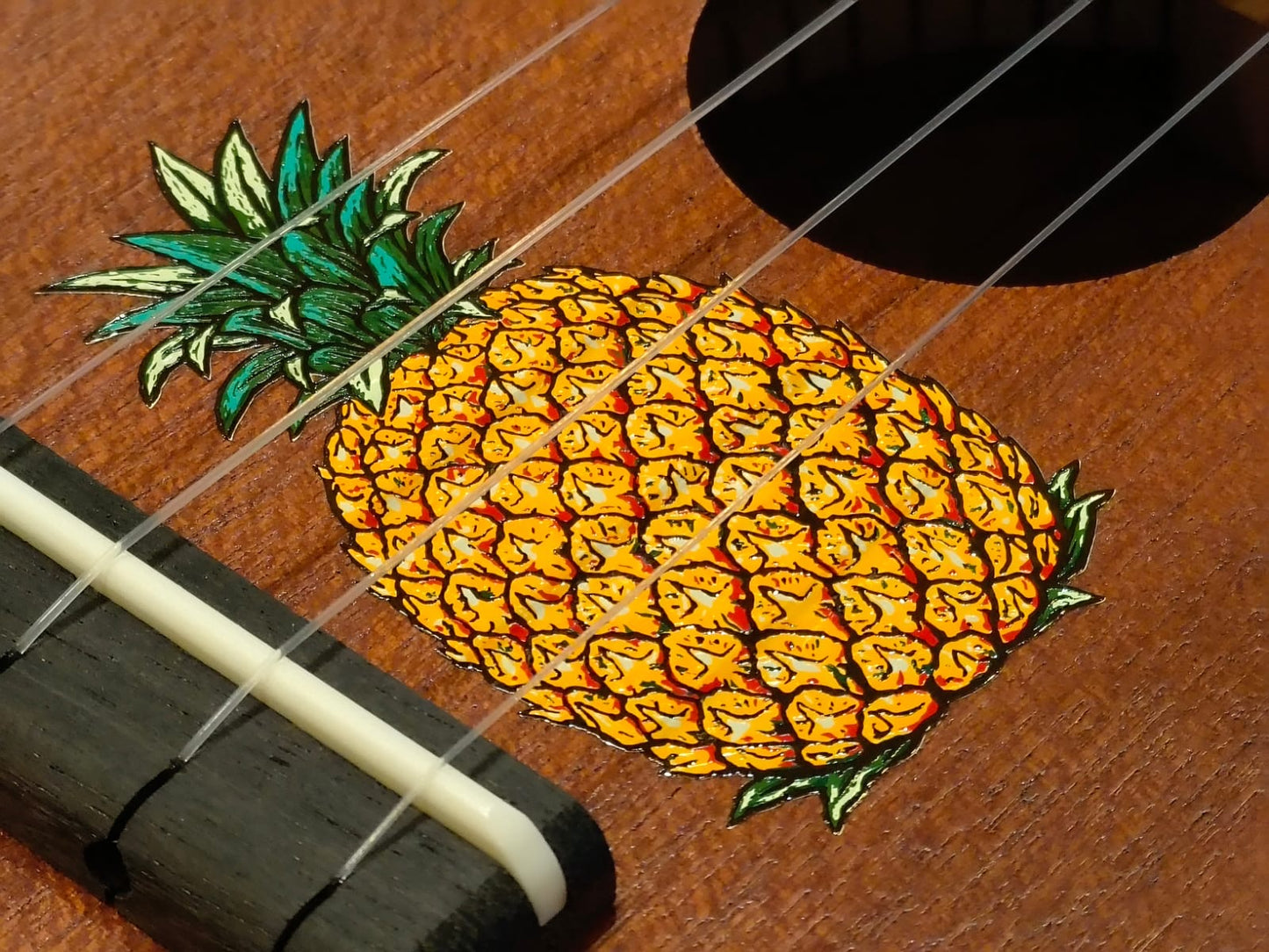 Kiwaya Baby Pineapple Ukulele with Pineapple Sticker