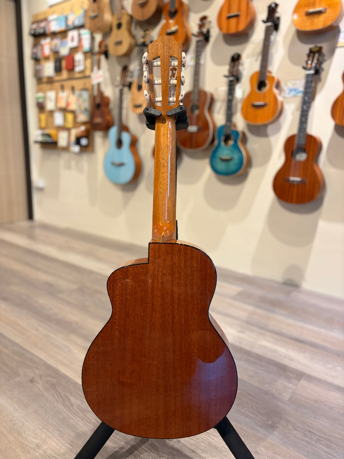 aNueNue Nino 520 Nylon Mini Guitar/ 6 Strings Baritone Ukulele White Winter