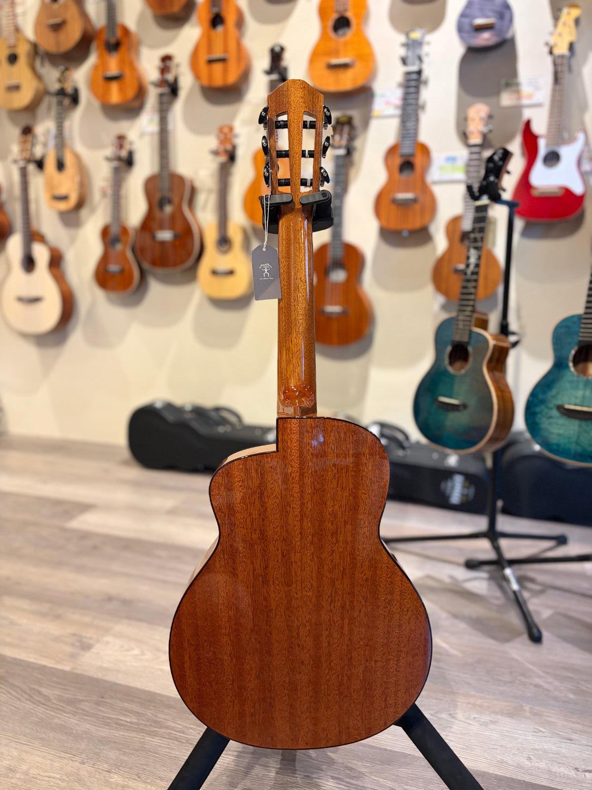 aNueNue Nino 520 Nylon Mini Guitar/ 6 Strings Baritone Ukulele Summer Blue