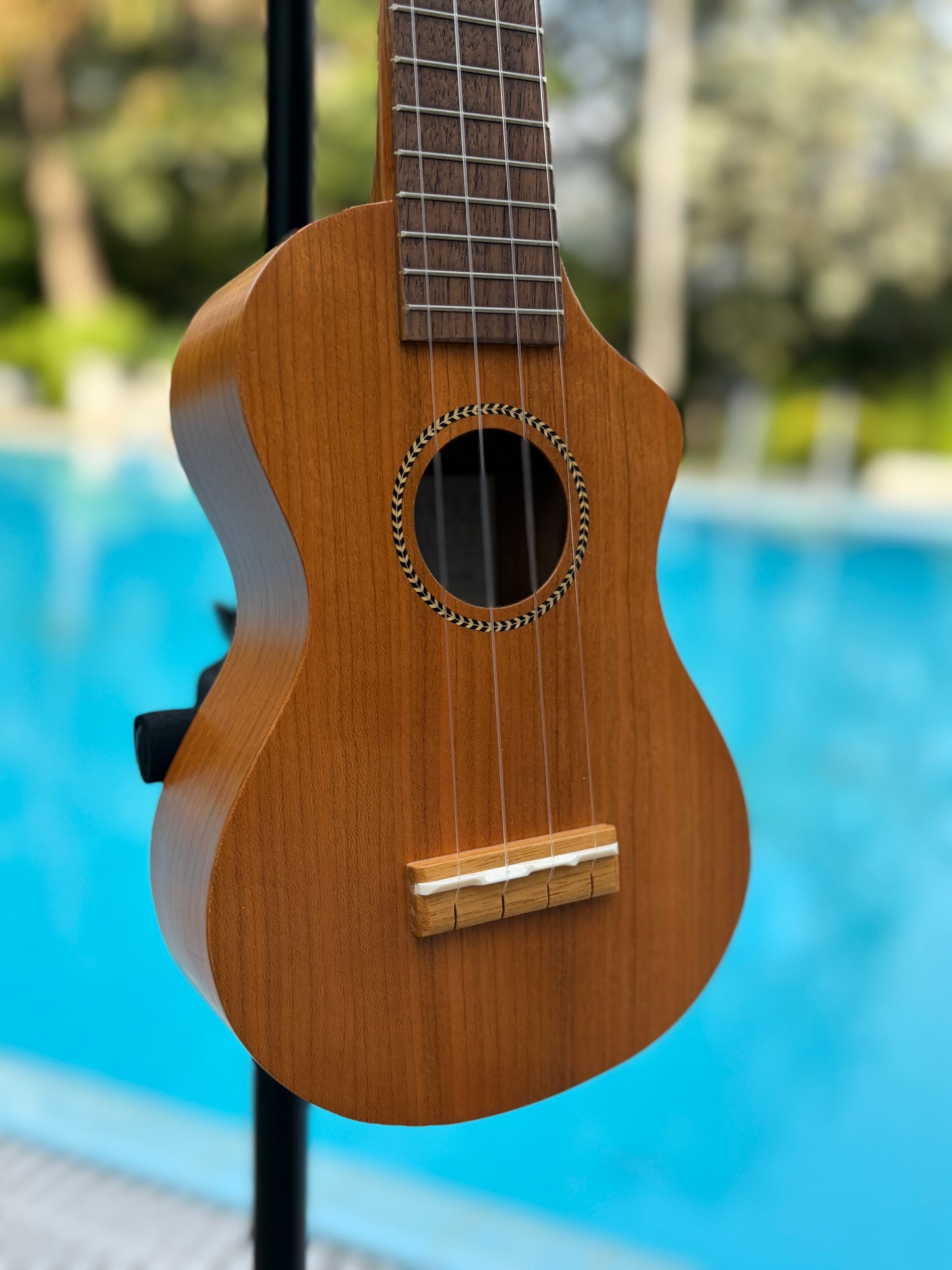 Faamous (Kiwaya) Cherry Soprano Long Neck Ukulele