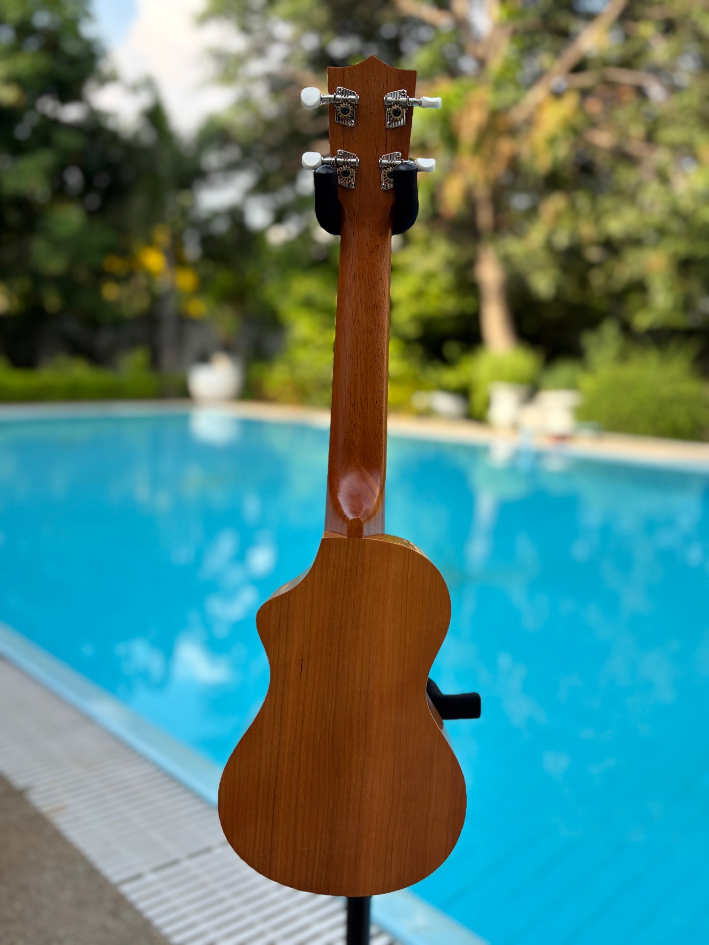 Faamous (Kiwaya) Cherry Soprano Long Neck Ukulele