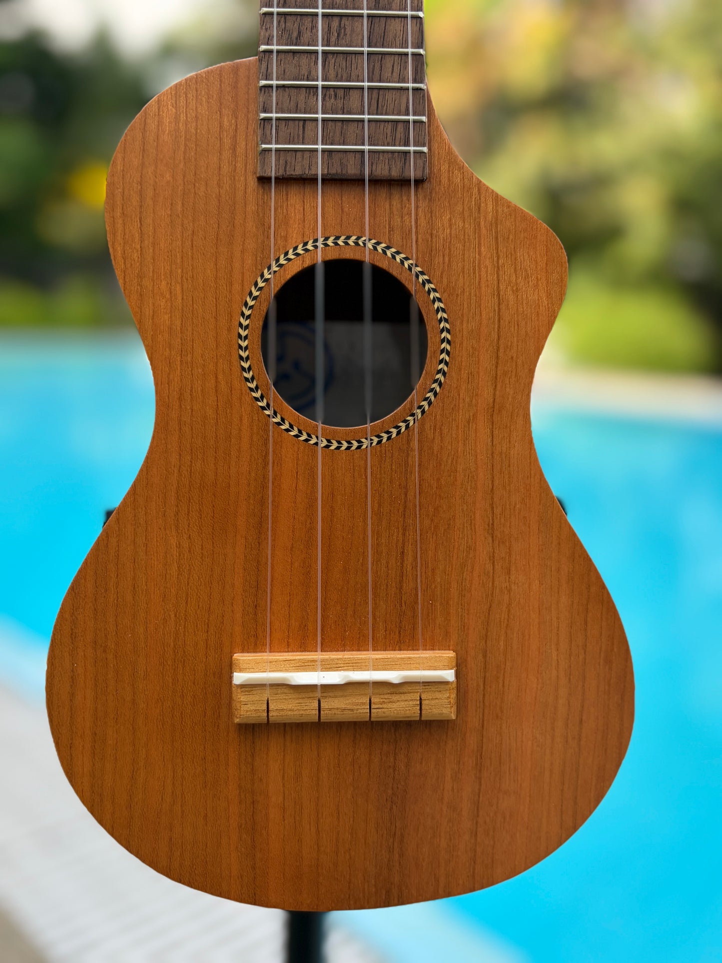 Faamous (Kiwaya) Cherry Soprano Long Neck Ukulele