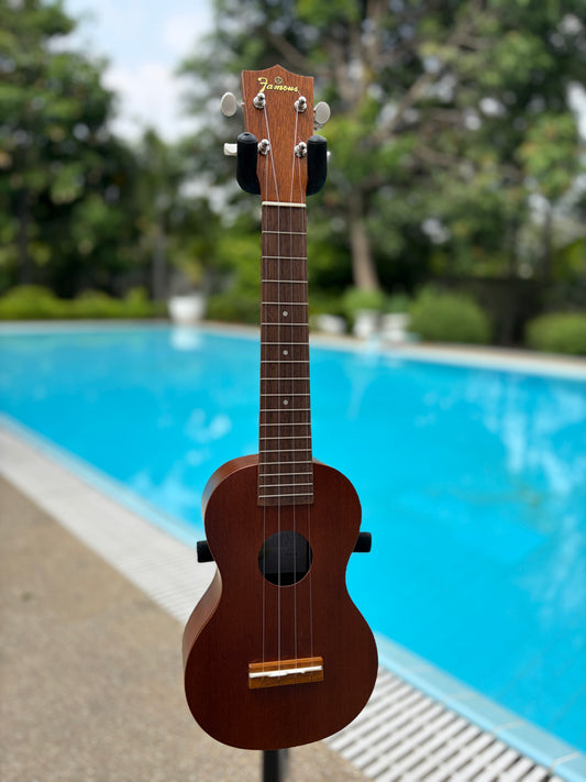 Famous (Kiwaya) Mahogany Soprano Long Neck Ukulele