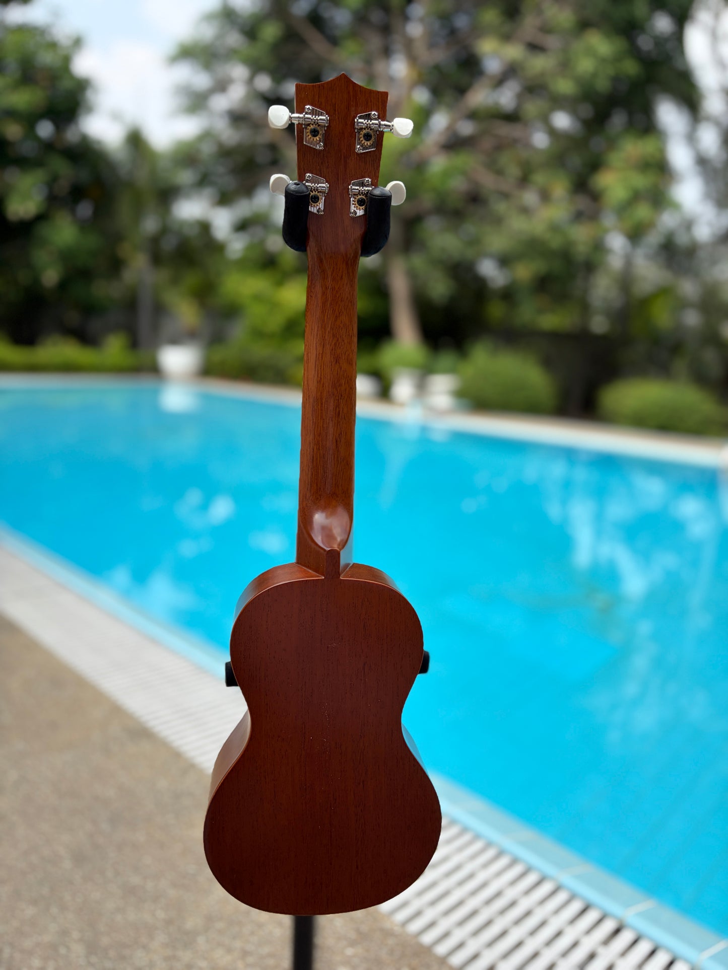 Famous (Kiwaya) Mahogany Soprano Long Neck Ukulele