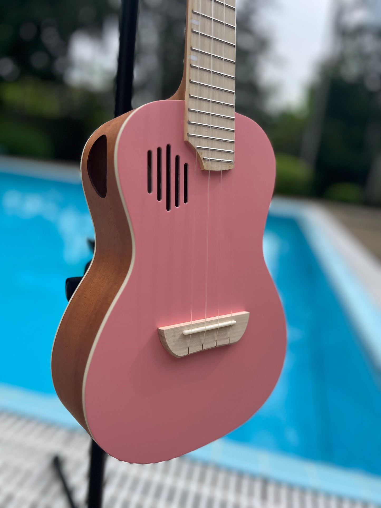 Pickapick Cherry Pink Concert Ukulele