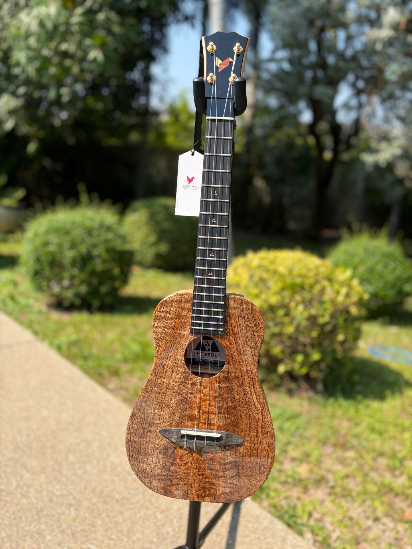 The Rebel Love Lace Mango Top & Back, Spruce Sides Tenor Ukulele!