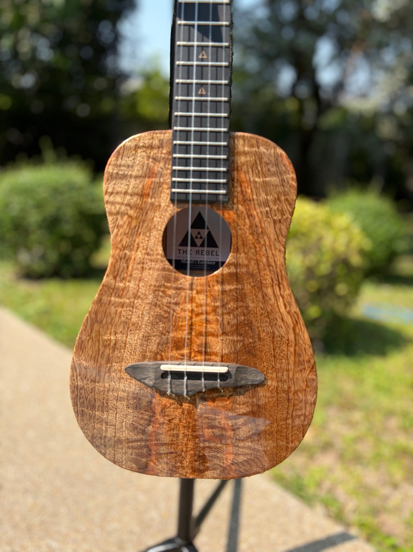 The Rebel Love Lace Mango Top & Back, Spruce Sides Tenor Ukulele!