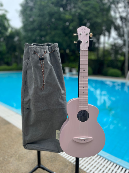 aNueNue Lyra Dusty Rose Fiberglass Concert Ukulele