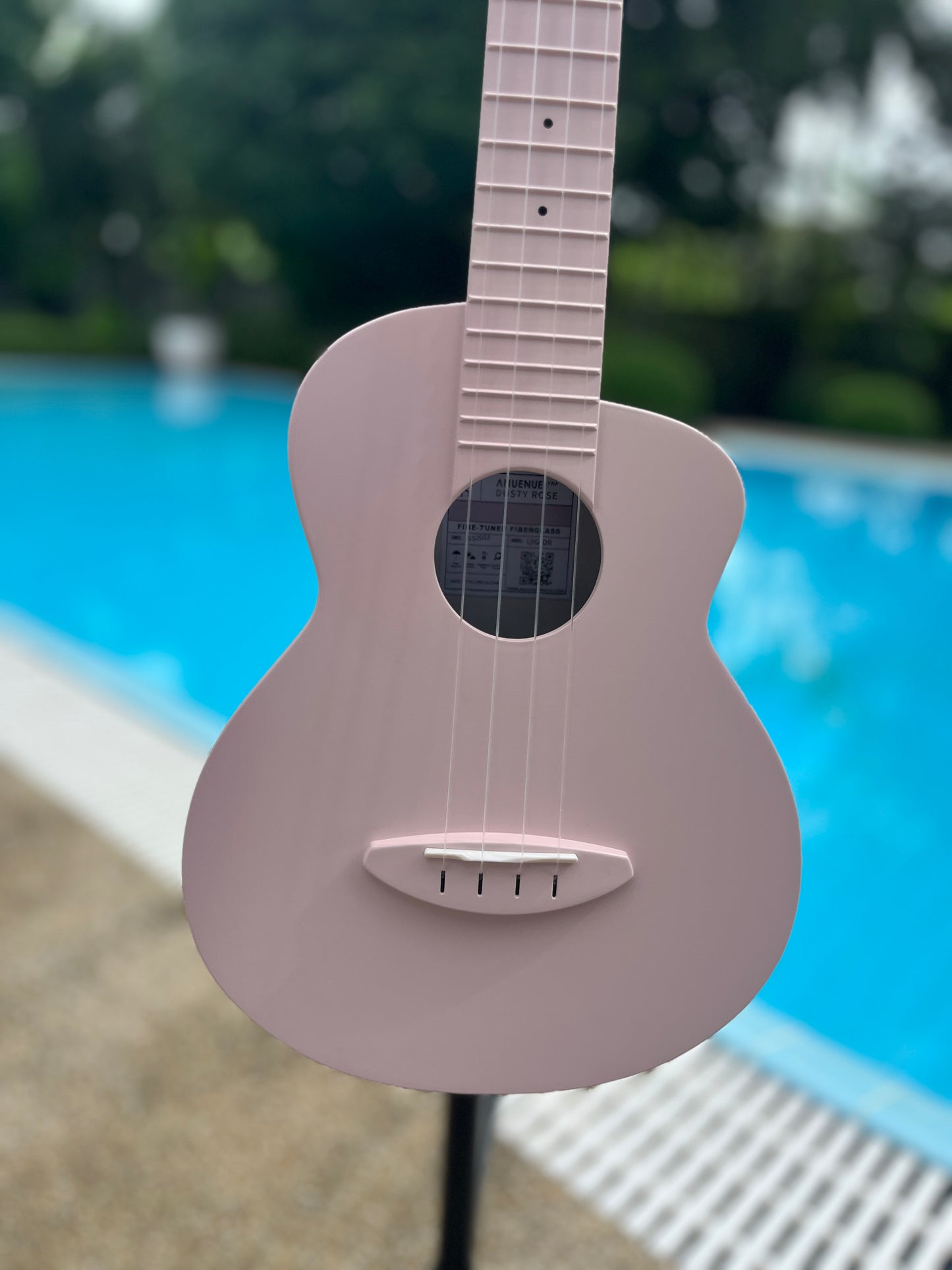 aNueNue Lyra Dusty Rose Fiberglass Concert Ukulele
