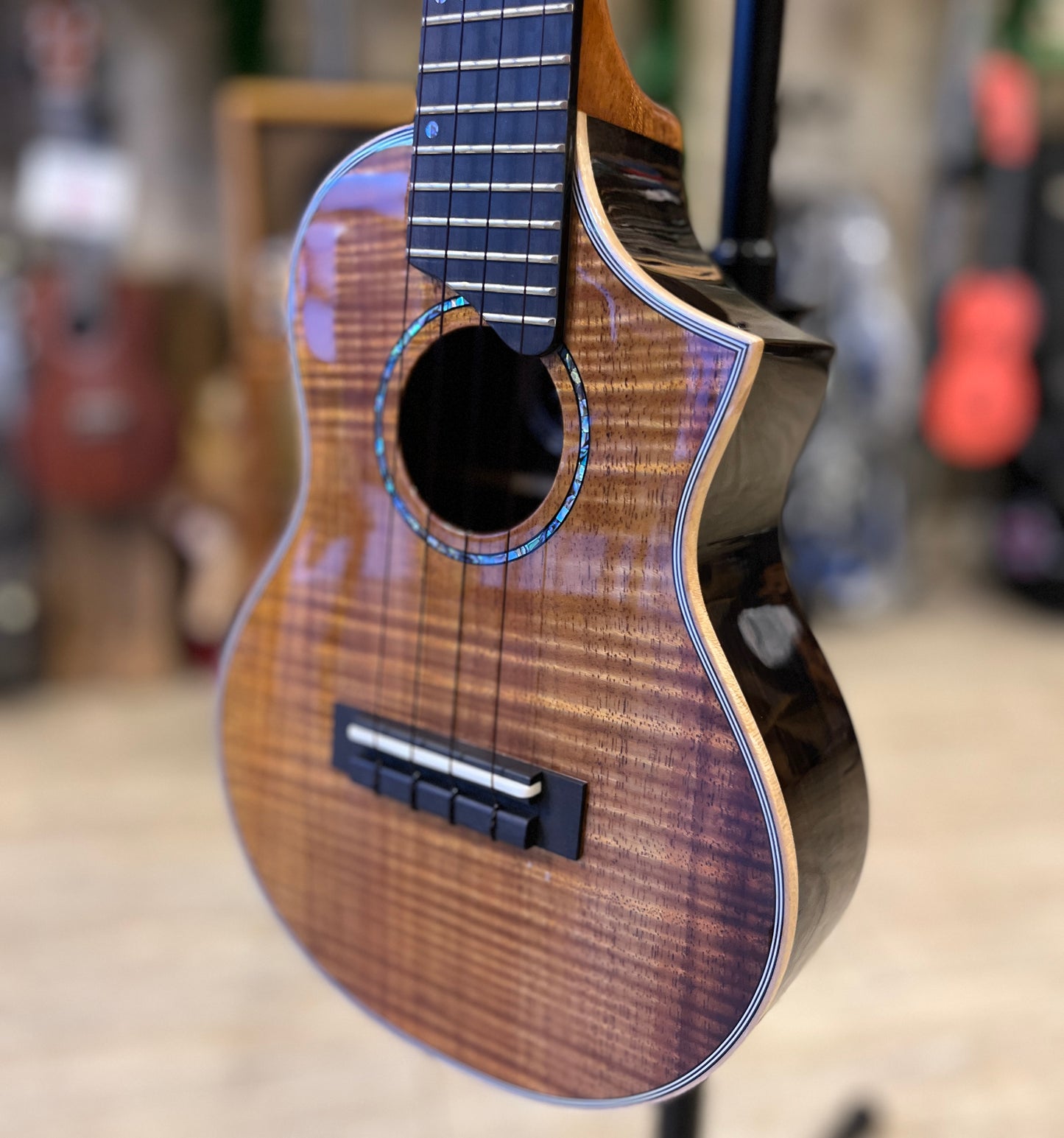 Kiwaya KPC SP Kaki Special Hawaiian Koa / Black Persimmon Concert